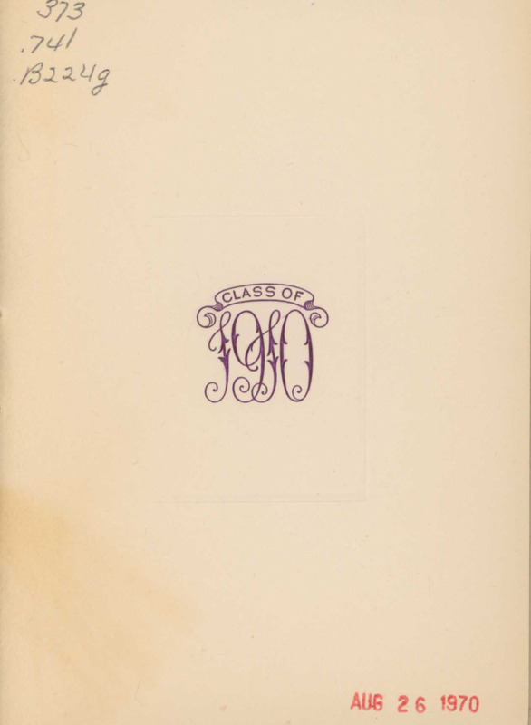 Bangor High School Graduation Program, 1910