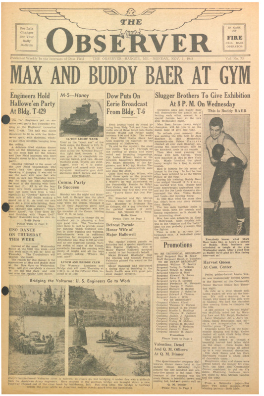 Dow Field Observer, November 1, 1943