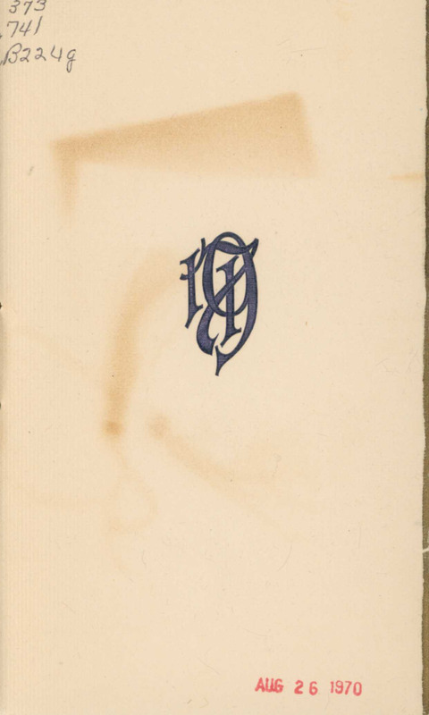 Bangor High School Graduation Program, 1917