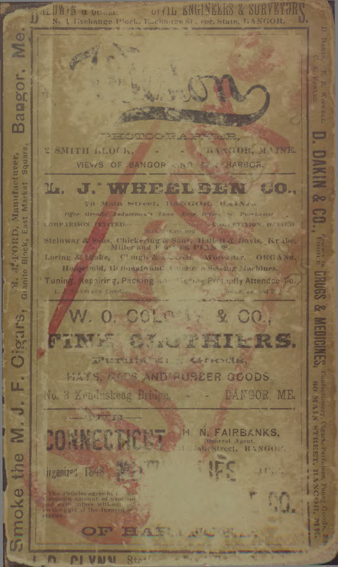 Bangor and Brewer Directory, 1890