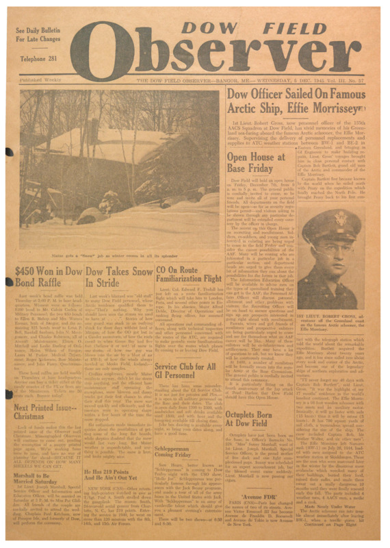 Dow Field Observer, December 5, 1945