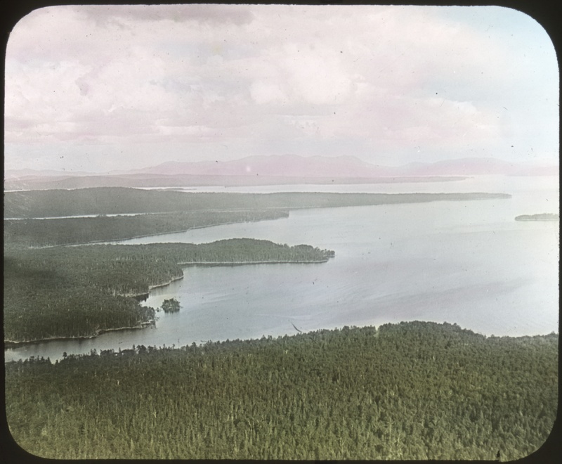 Moosehead Lake From the Top of Mount Kineo, Lily Bay Mtns. in Distance