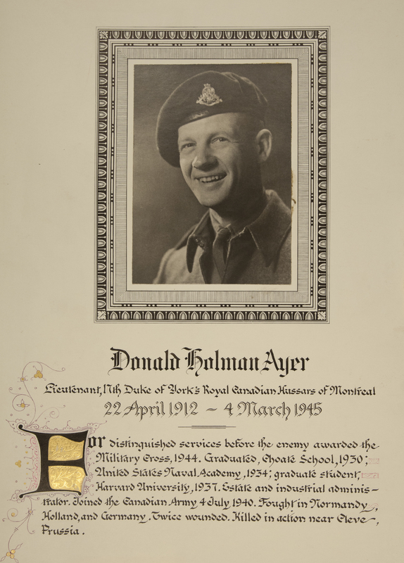 Ayer, Donald Holman