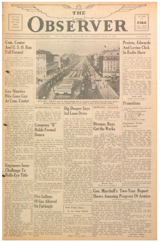 Dow Field Observer, September 13, 1943