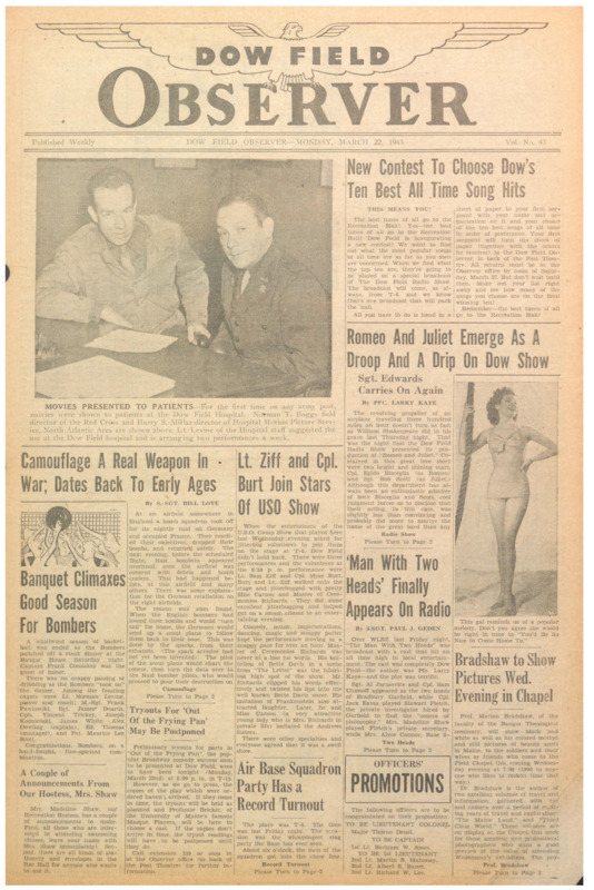 Dow Field Observer, March 22, 1943