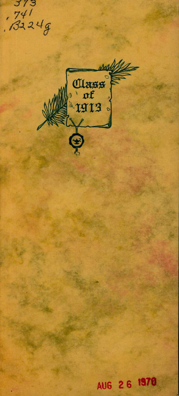 Bangor High School Graduation Program, 1913
