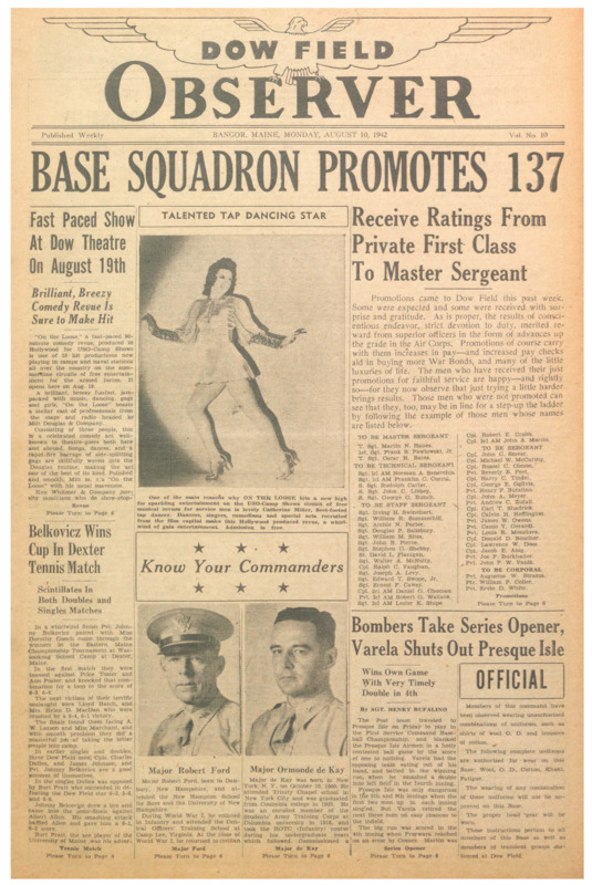 Dow Field Observer, August 10, 1942