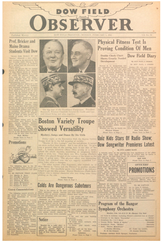 Dow Field Observer, February 1, 1943