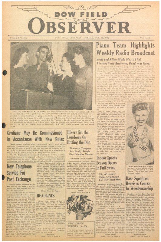 Dow Field Observer, October 19, 1942