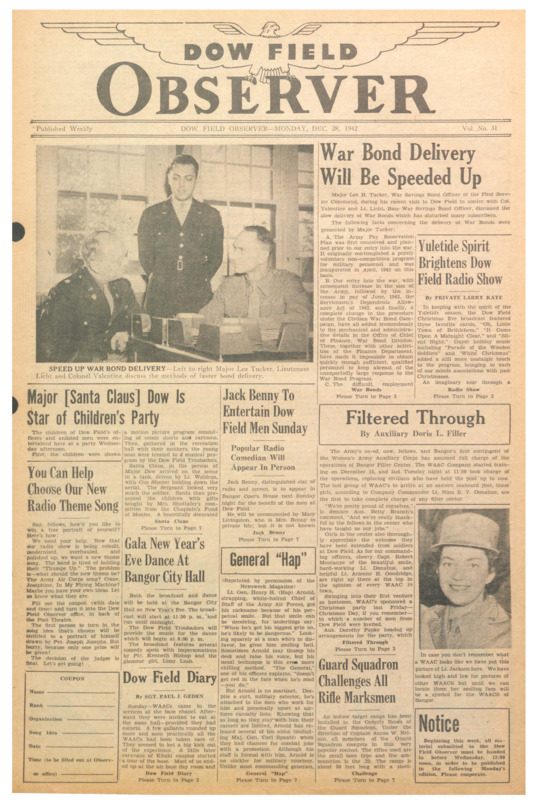 Dow Field Observer, December 28, 1942