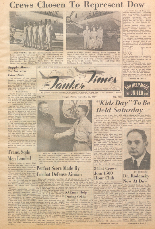 Tanker Times, September 25, 1959