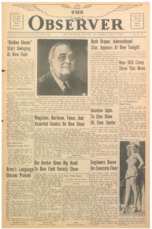 Dow Field Observer, May 3, 1943