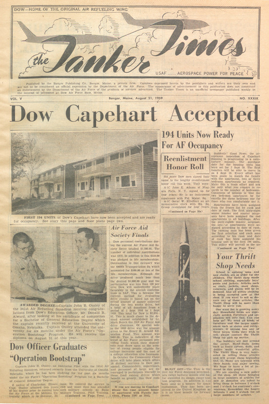 Tanker Times, August 21, 1959