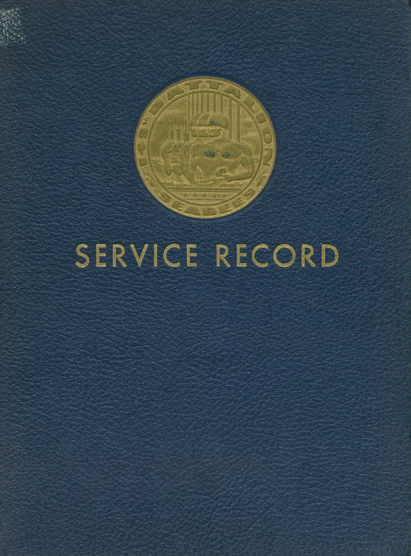 Service Record of the 145th Naval Construction Battalion, 1943-1944-1945