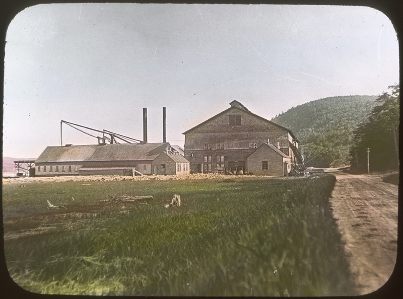Waldo Granite Quarry Buildings, Mosquito Mountain in Background