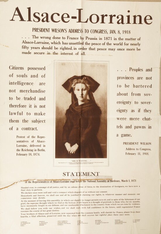 Alsace-Lorraine -- President Wilson's Address To Congress, Jan. 8, 1918