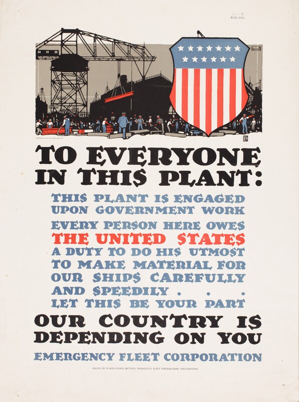 To Everyone In This Plant: Our Country is Depending On You