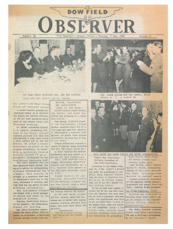 Dow Field Observer, February 7, 1944