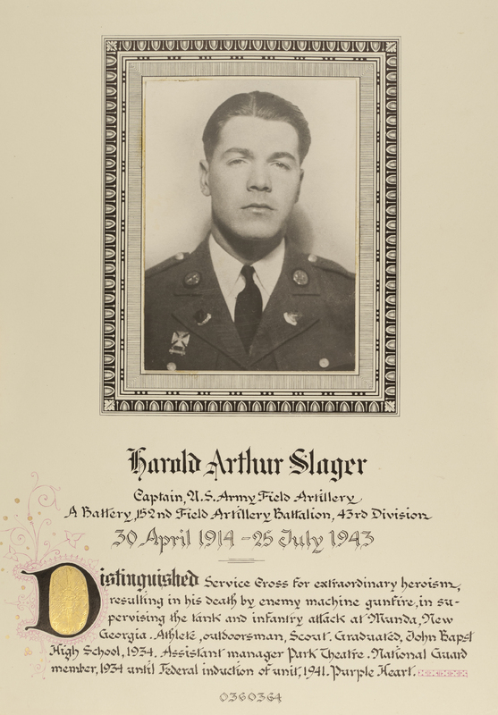 Slager, Harold Arthur