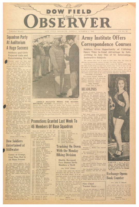 Dow Field Observer, October 5, 1942