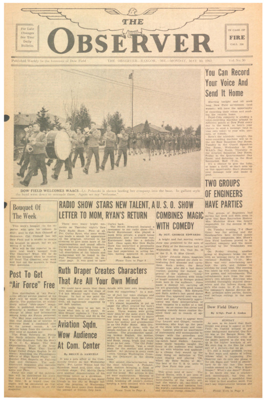 Dow Field Observer, May 10, 1943