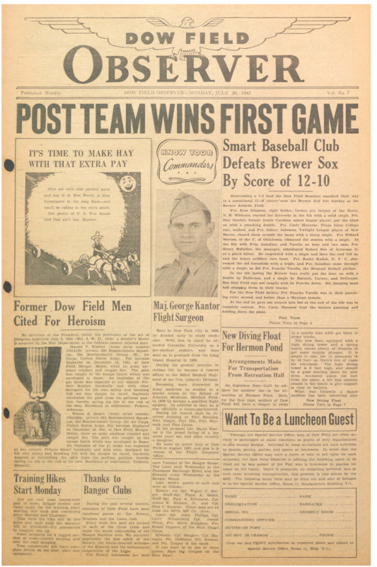 Dow Field Observer, July 20, 1942