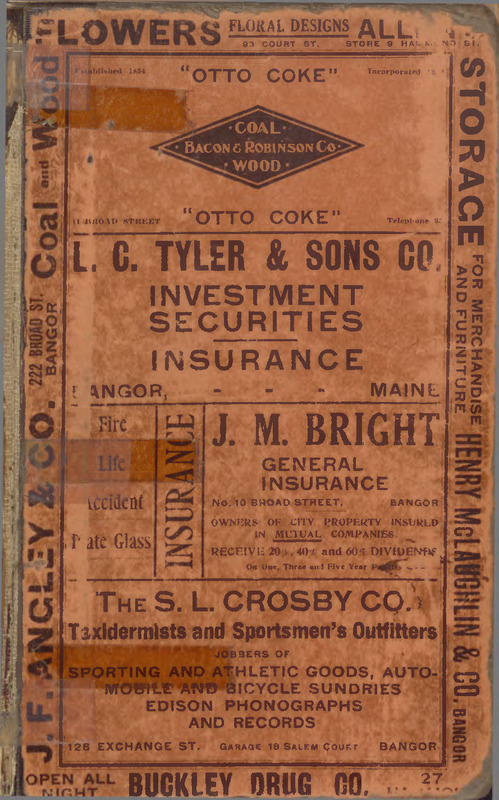 Directory of Bangor and Brewer, 1912