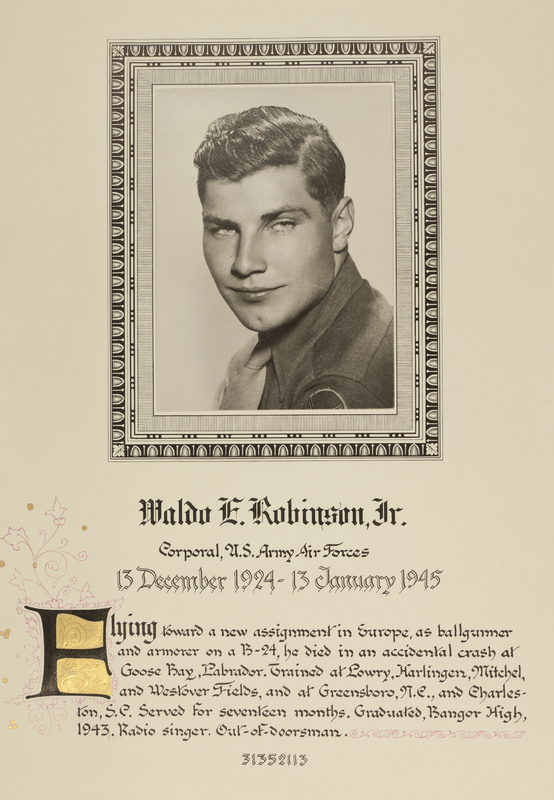 Robinson, Waldo E., Jr.