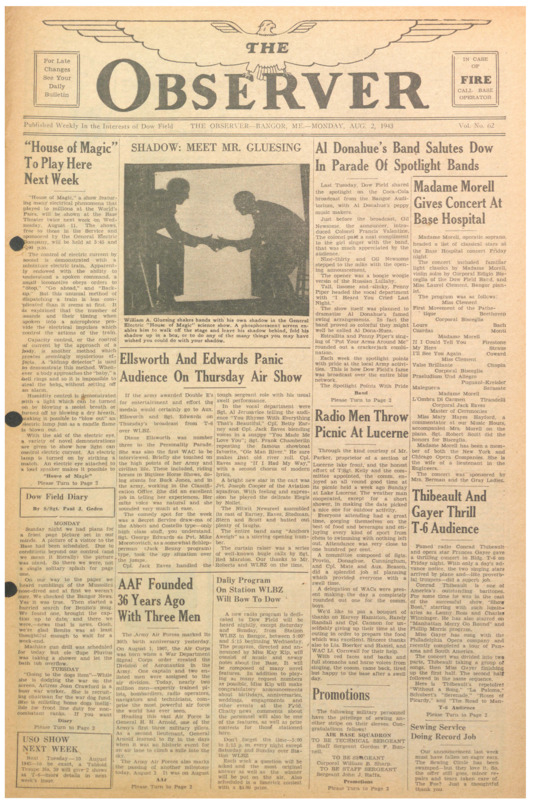 Dow Field Observer, August 2, 1943