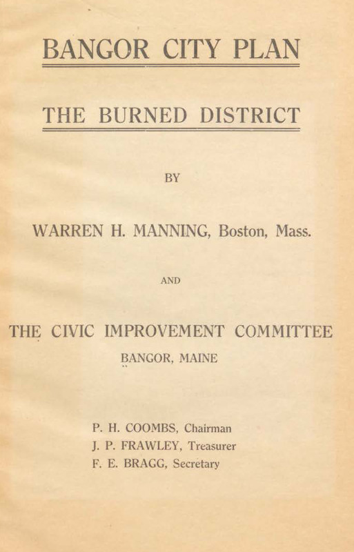 Bangor City Plan: The Burned District