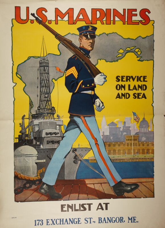 U.S. Marines -- Service on Land and Sea