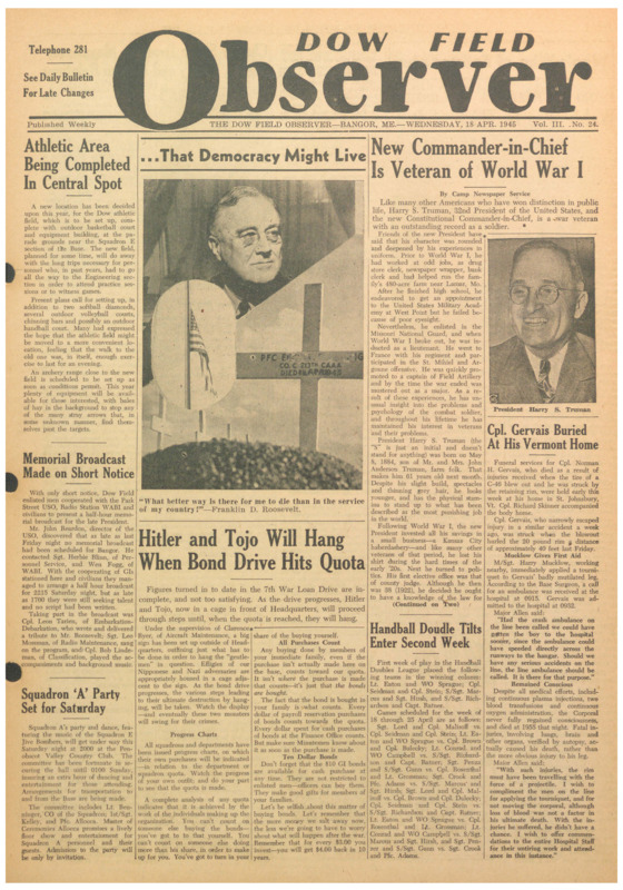 Dow Field Observer, April 18, 1945