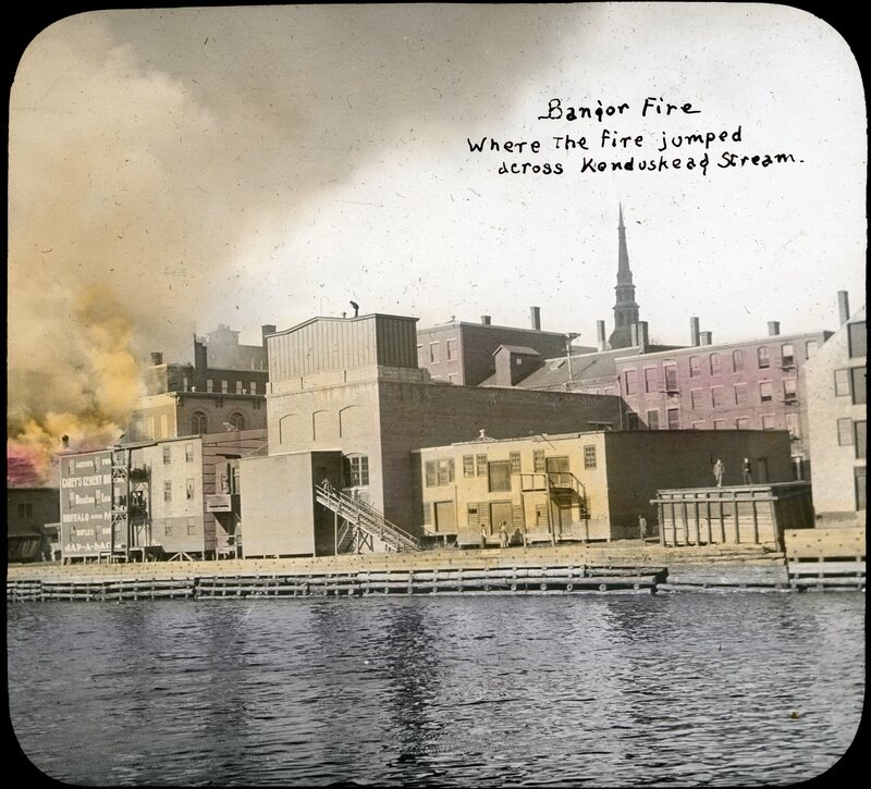 Where the Fire Jumped Across Kenduskeag Stream (Bangor Fire, 1911)