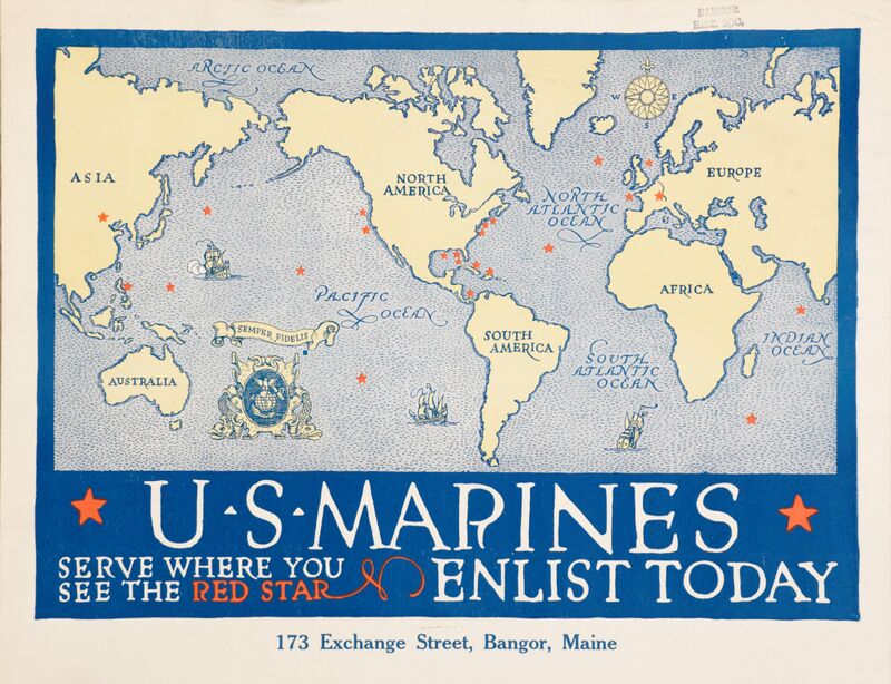 U.S. Marines -- Serve Where You See The Red Star -- Enlist Today