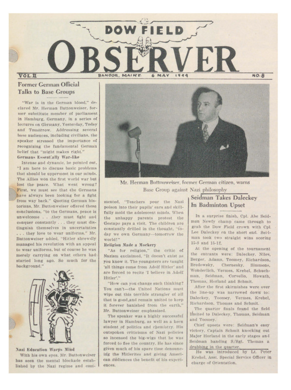 Dow Field Observer, May 6, 1944