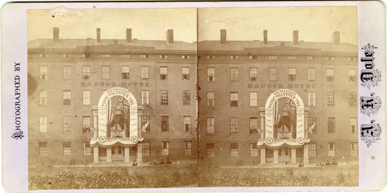 Bangor House Decorated for President Grant, Bangor, 1871