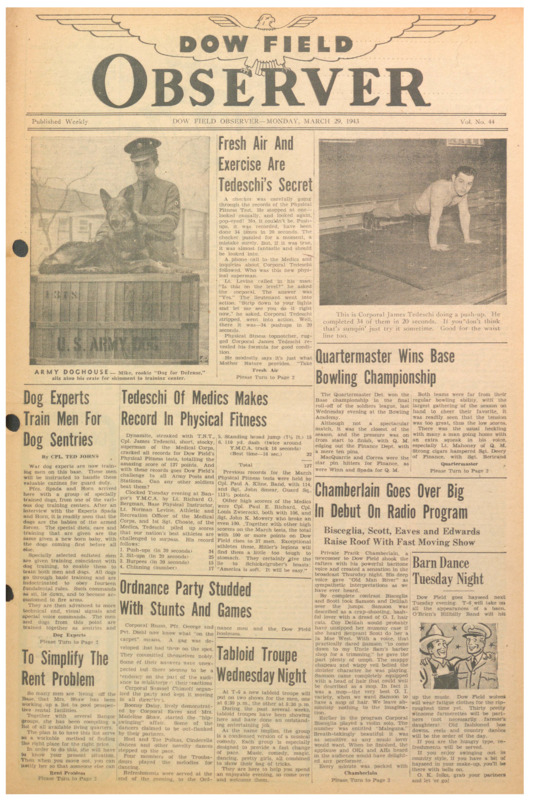 Dow Field Observer, March 29, 1943