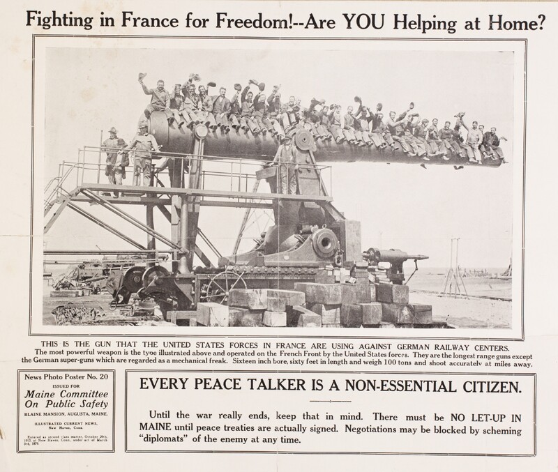 Fighting In France for Freedom! Are You Helping At Home? -- Every Peace Talker is a Non-Essential Citizen