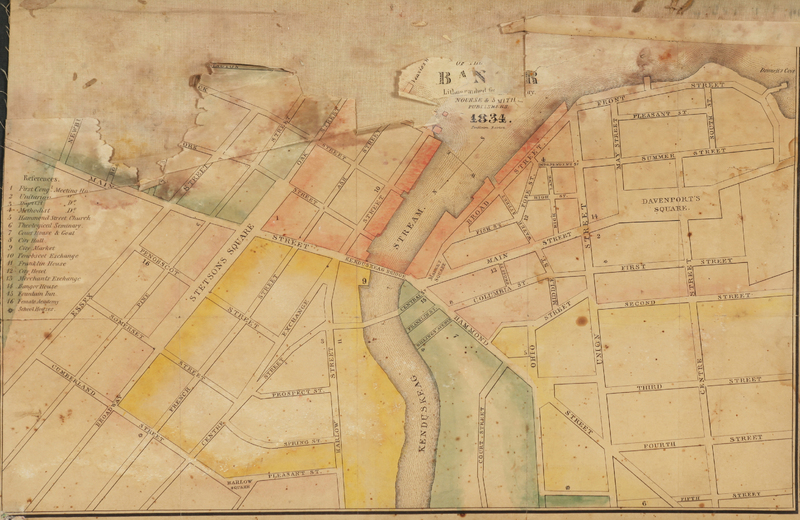 Map of Bangor, 1834