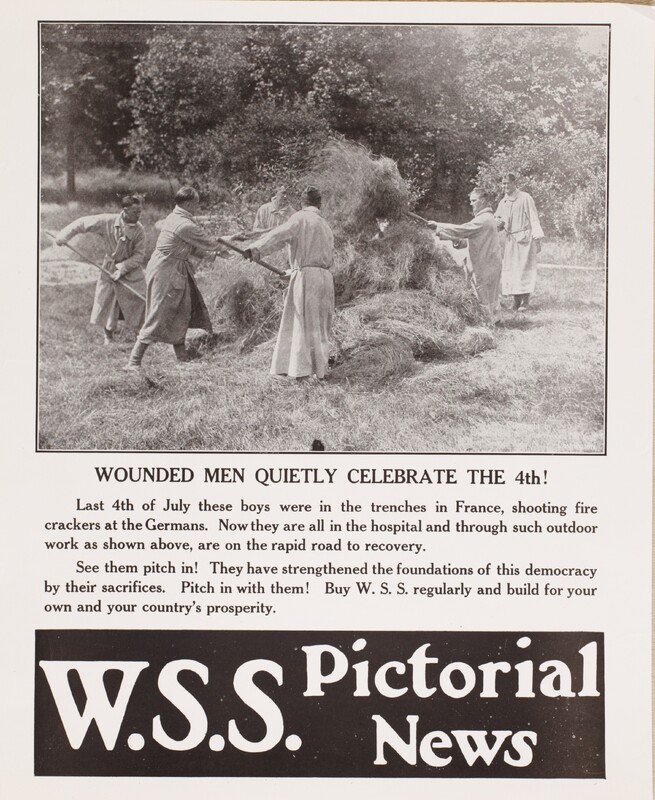 W.S.S. Pictorial News -- Wounded Men Quietly Celebrate The 4th!