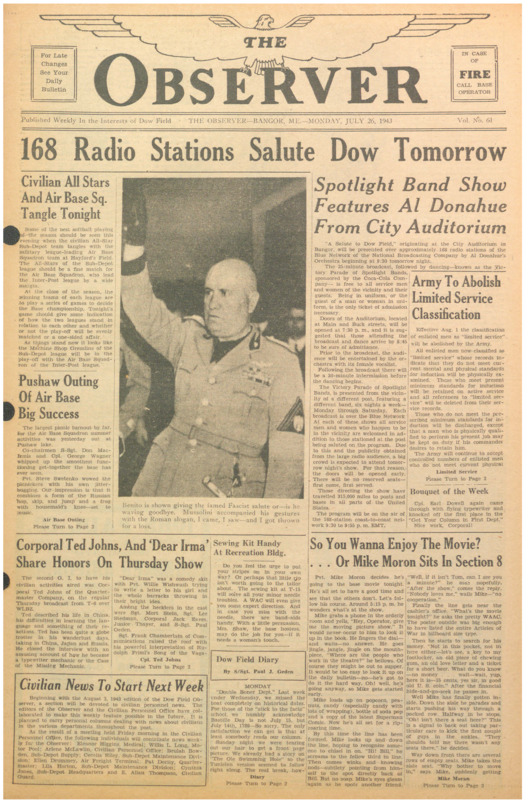 Dow Field Observer, July 26, 1943