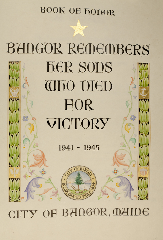 Book of Honor Title Page