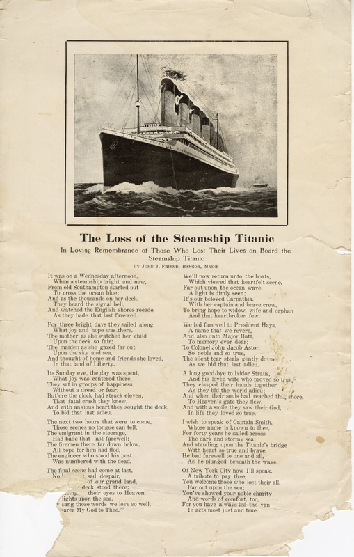 The Loss of the Steamship Titanic