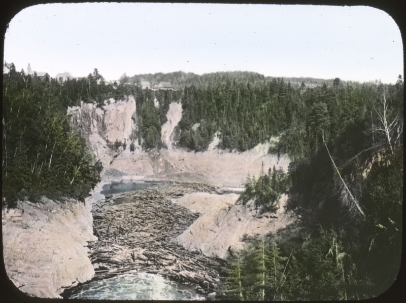 Drive of Logs in Ripogenus Gorge