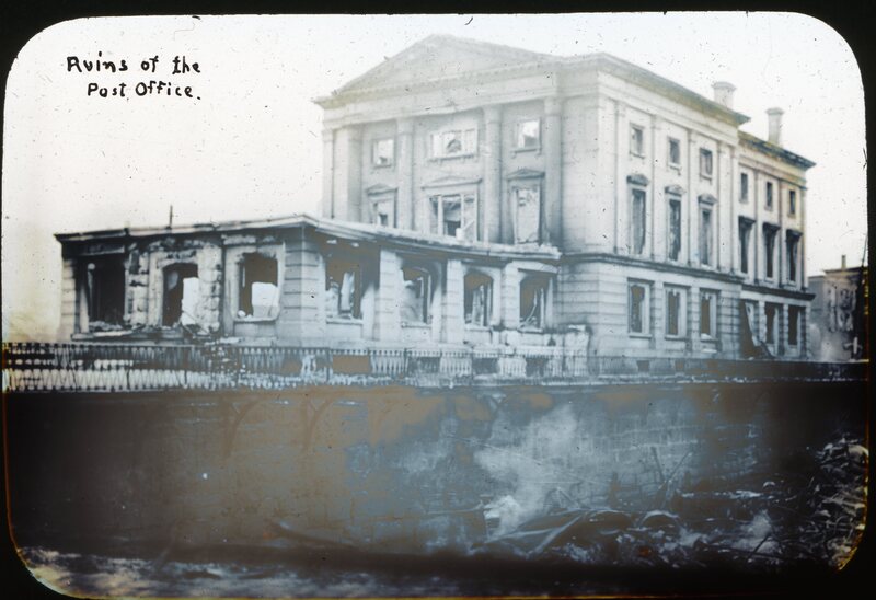 Ruins of the Post Office (Bangor Fire, 1911)