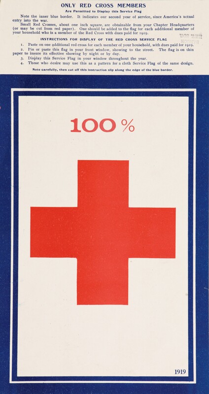 Only Red Cross Members Are Permitted To Display This Service Flag