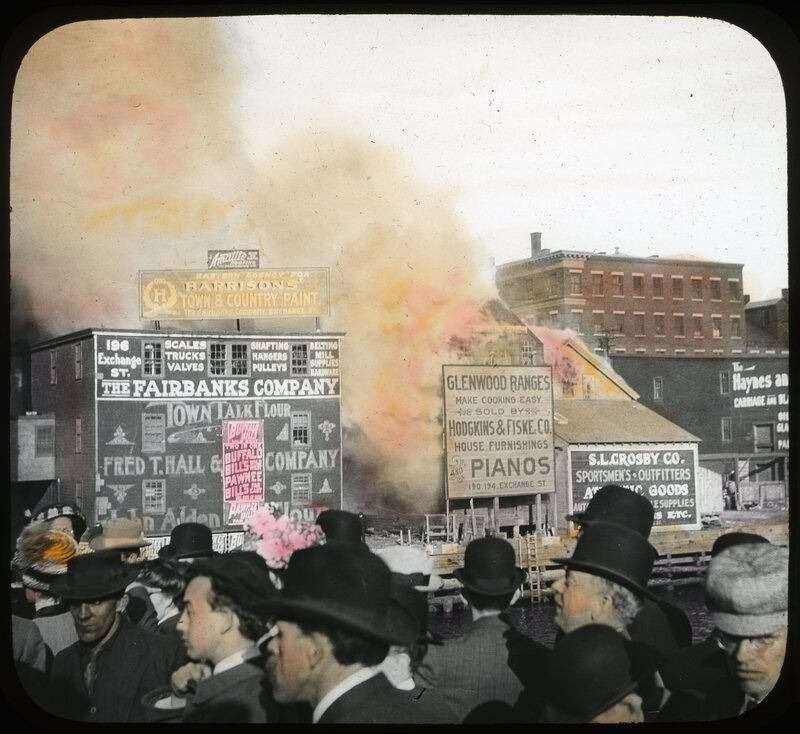 Fairbanks Building on Fire (Bangor Fire, 1911)