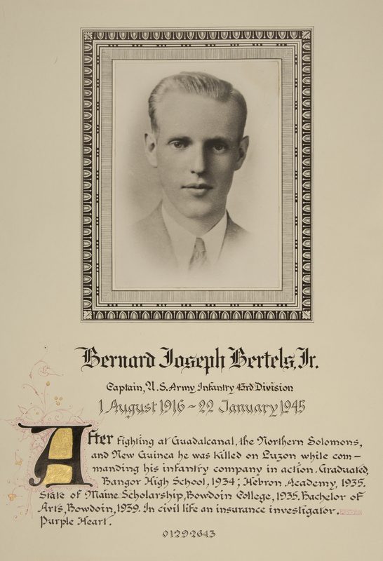 Bertels, Bernard Joseph, Jr.