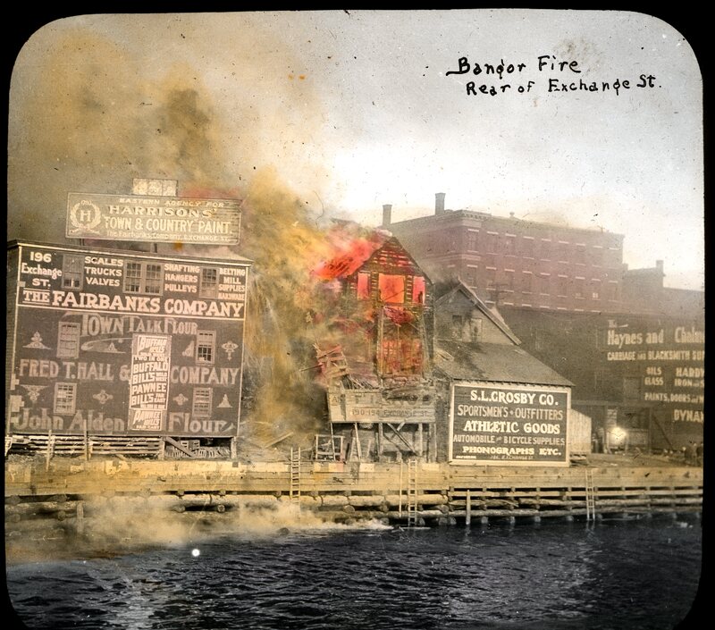 Rear of Exchange St. (Bangor Fire, 1911)