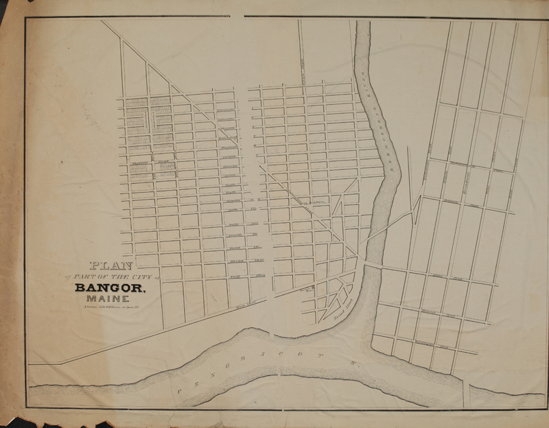 Map of Lots in the City of Bangor, Maine, 1834